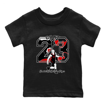 11s Bred Velvet shirts to match jordans Goat Player sneaker match tees Air Jordan 11 Retro Bred Velvet match shoes to clothes SNRT Sneaker Tees Youth Baby Black 2 tee
