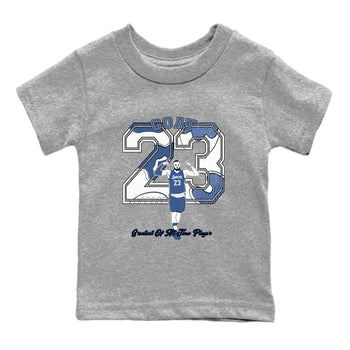 11s Diffused Blue shirts to match jordans Goat Player sneaker match tees Air Jordan 11 Diffused Blue SNRT Sneaker Tees streetwear brand Baby and Youth Heather Grey 2 cotton tee