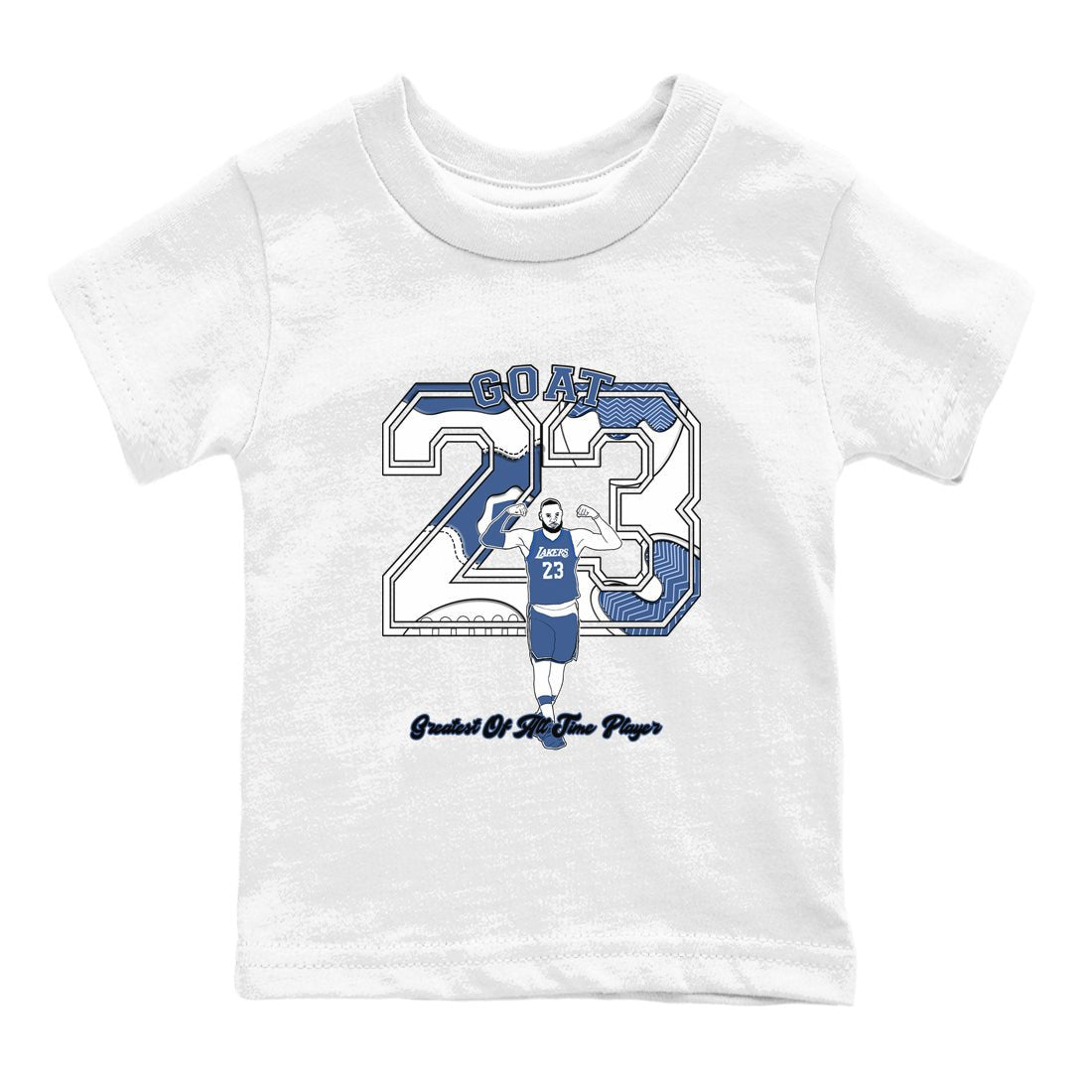 11s Diffused Blue shirts to match jordans Goat Player sneaker match tees Air Jordan 11 Diffused Blue SNRT Sneaker Tees streetwear brand Baby and Youth White 2 cotton tee