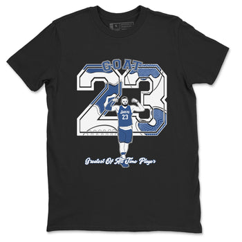 11s Diffused Blue shirts to match jordans Goat Player sneaker match tees Air Jordan 11 Diffused Blue SNRT Sneaker Tees streetwear brand Black 2 unisex cotton tee