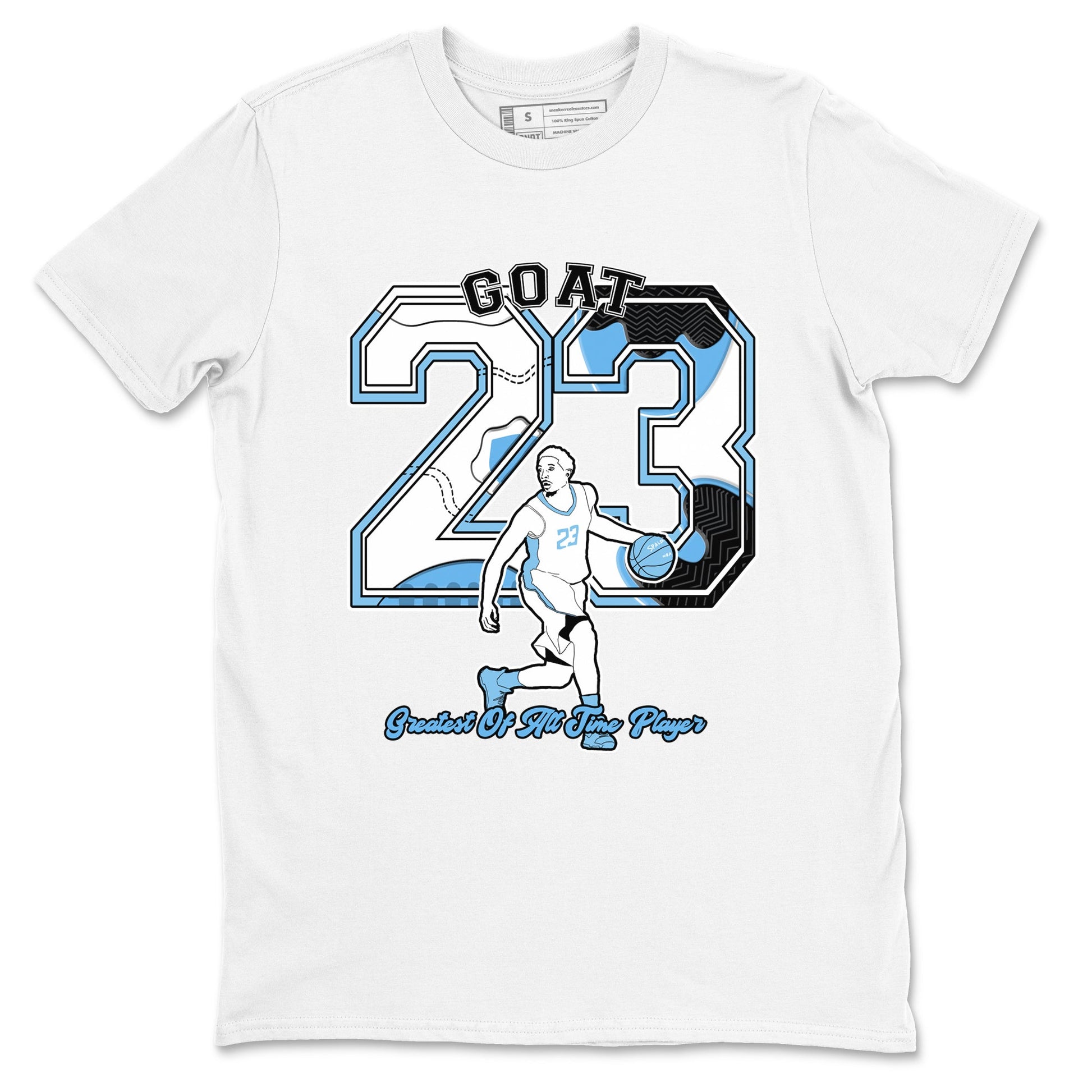 11s Legend Blue shirts to match jordans Goat Player best t shirts to wear with jordans AJ11 Retro Legend Blue match shoes to clothes SNRT Sneaker Tees unisex cotton White 2 shirts