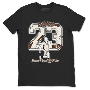 AJ12 Baroque Brown shirts to match jordans Goat Player best t shirts to wear with jordans SoleFly x Jordan 12 Baroque Brown match shoes to clothes SNRT Sneaker Tees unisex cotton Black 2 shirts