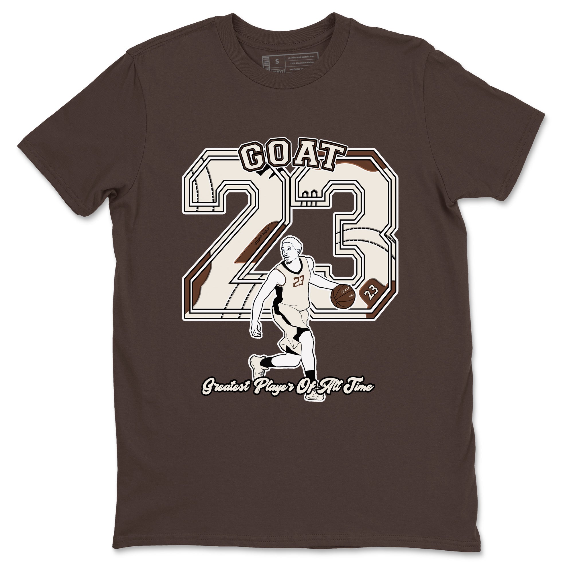 AJ12 Baroque Brown shirts to match jordans Goat Player best t shirts to wear with jordans SoleFly x Jordan 12 Baroque Brown match shoes to clothes SNRT Sneaker Tees unisex cotton Dark Chocolate 2 shirts