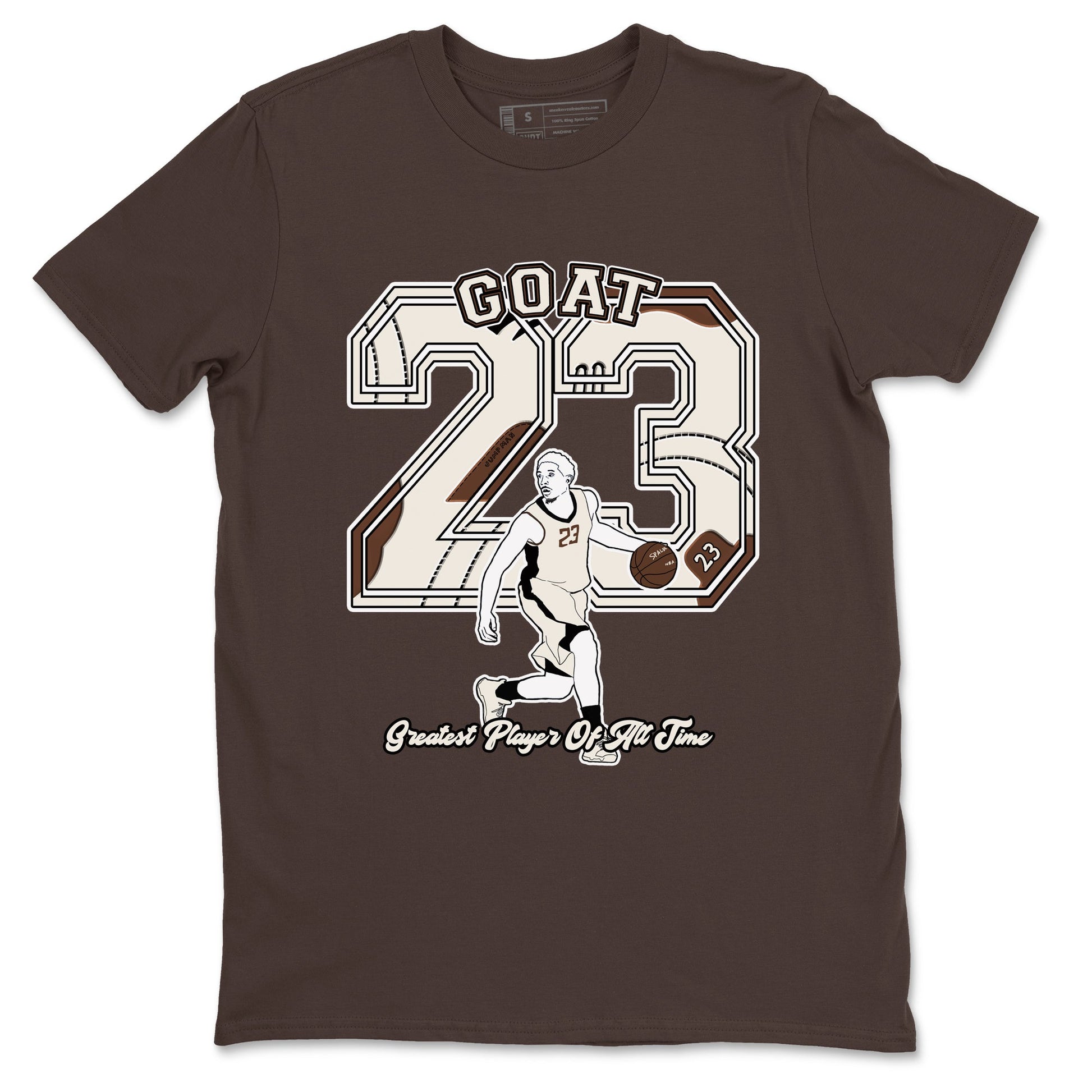 AJ12 Baroque Brown shirts to match jordans Goat Player best t shirts to wear with jordans SoleFly x Jordan 12 Baroque Brown match shoes to clothes SNRT Sneaker Tees unisex cotton Dark Chocolate 2 shirts