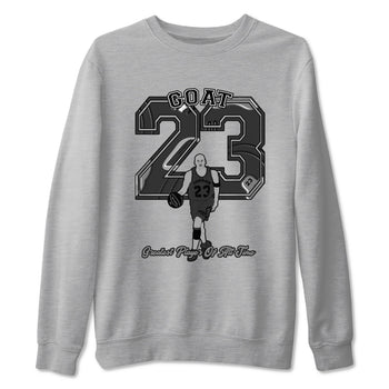 12s Black Wolf Grey shirts to match jordans Goat Player sneaker match tees Air Jordan 12 Barons match shoes to clothes SNRT Sneaker Tees unisex cotton Heather Grey 2 shirts