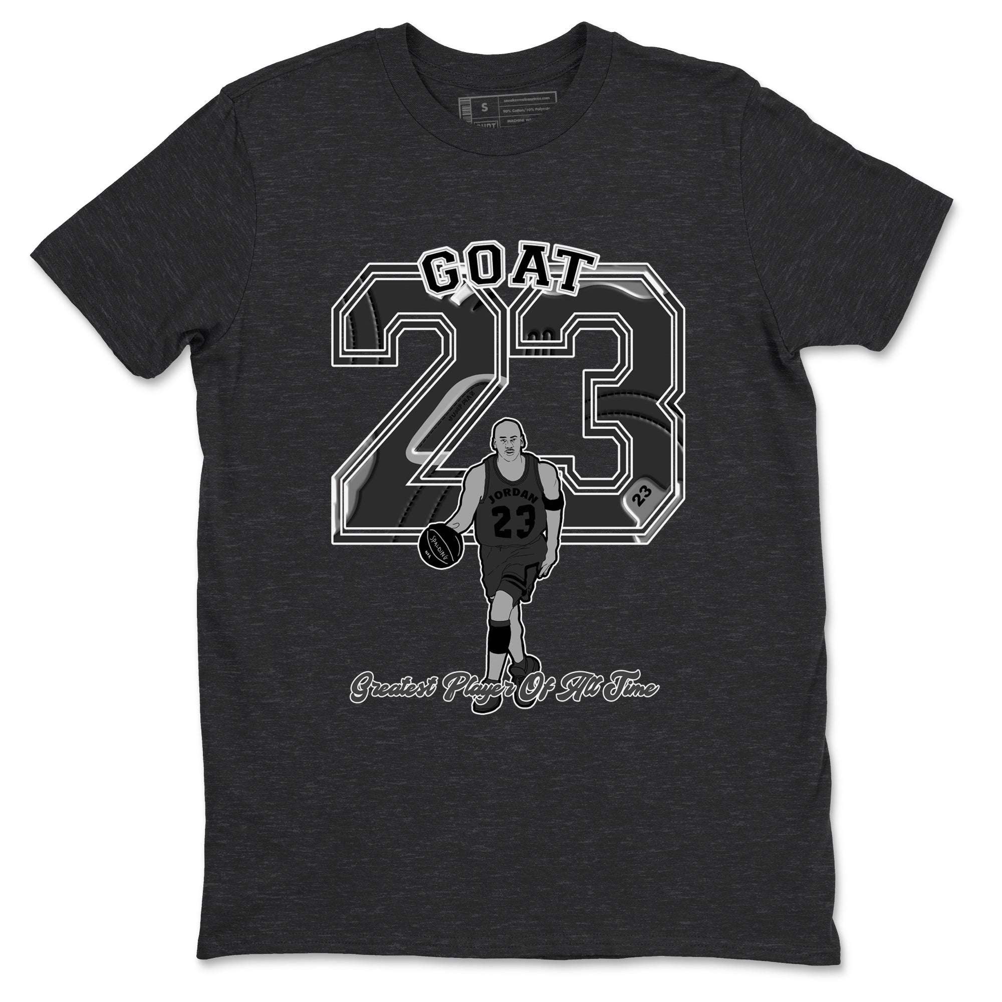 12s Black Wolf Grey shirts to match jordans Goat Player sneaker match tees Air Jordan 12 Barons match shoes to clothes SNRT Sneaker Tees unisex cotton Charcoal Heather 2 shirts
