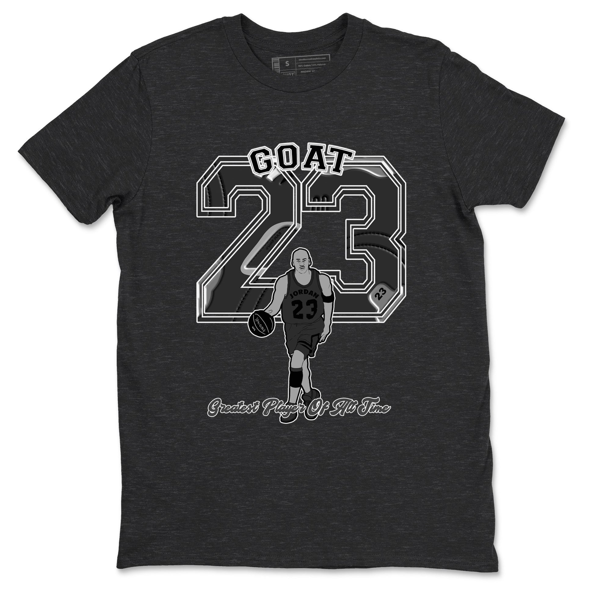 12s Black Wolf Grey shirts to match jordans Goat Player sneaker match tees Air Jordan 12 Barons match shoes to clothes SNRT Sneaker Tees unisex cotton Charcoal Heather 2 shirts