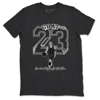 12s Black Wolf Grey shirts to match jordans Goat Player sneaker match tees Air Jordan 12 Barons match shoes to clothes SNRT Sneaker Tees unisex cotton Charcoal Heather 2 shirts