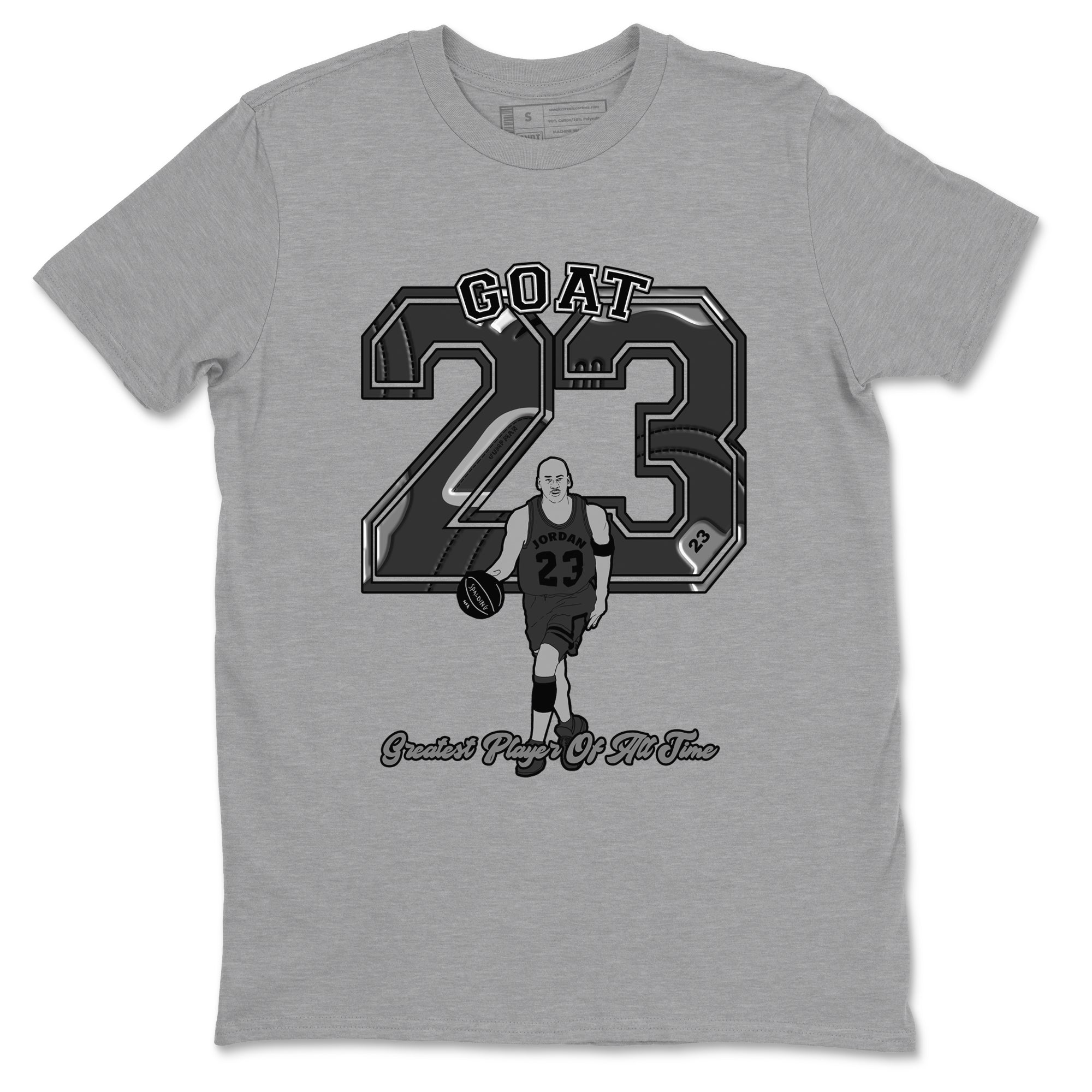 12s Black Wolf Grey shirts to match jordans Goat Player sneaker match tees Air Jordan 12 Barons match shoes to clothes SNRT Sneaker Tees unisex cotton Heather Grey 2 shirts