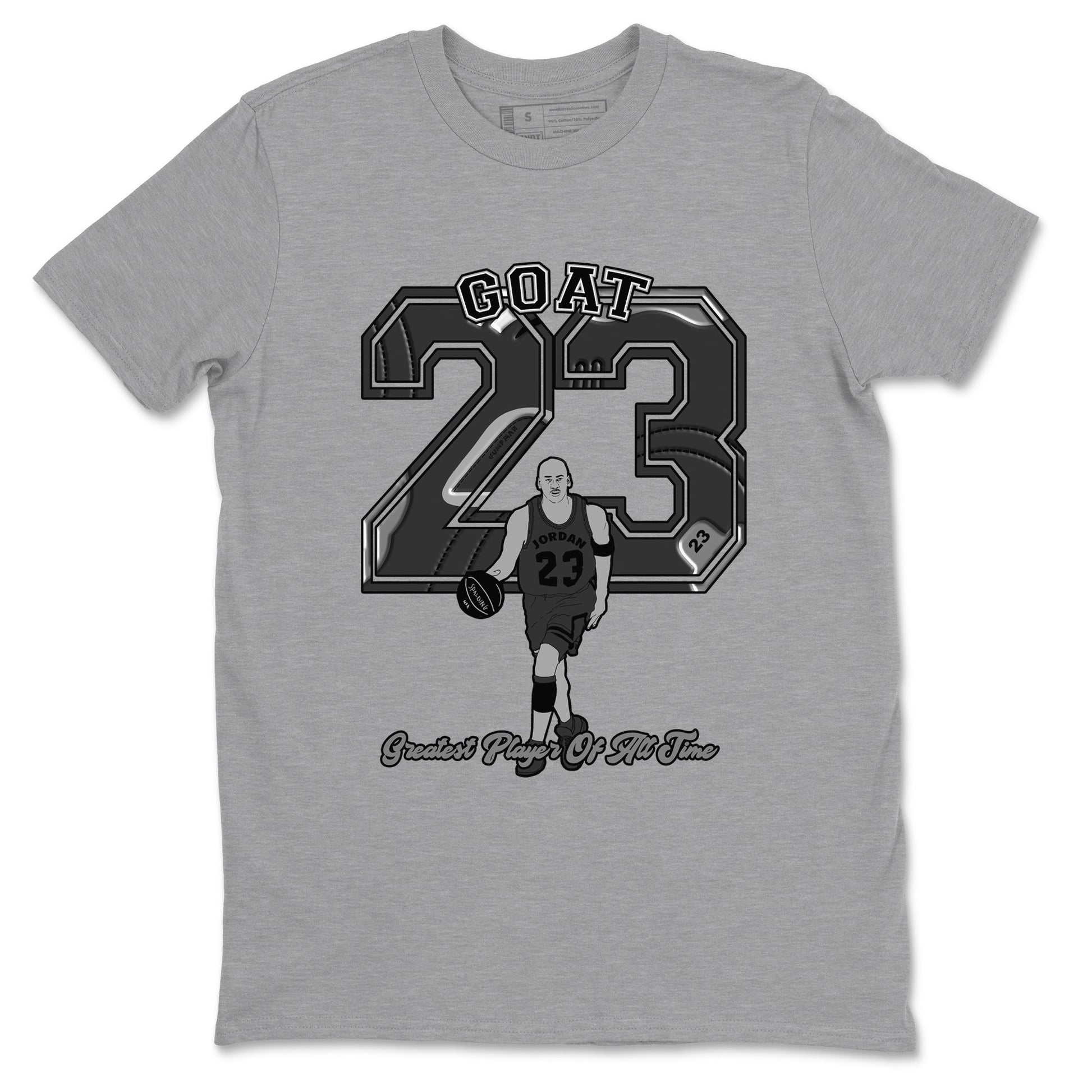 12s Black Wolf Grey shirts to match jordans Goat Player sneaker match tees Air Jordan 12 Barons match shoes to clothes SNRT Sneaker Tees unisex cotton Heather Grey 2 shirts