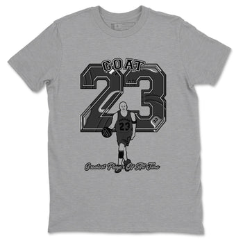 12s Black Wolf Grey shirts to match jordans Goat Player sneaker match tees Air Jordan 12 Barons match shoes to clothes SNRT Sneaker Tees unisex cotton Heather Grey 2 shirts