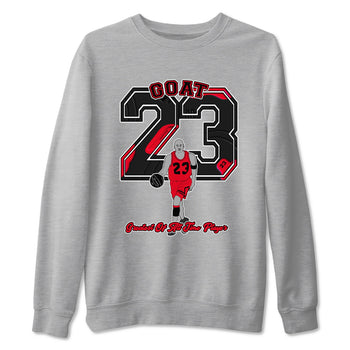 12s Flu Game shirts to match jordans Goat Player sneaker match tees Air Jordan 12 Retro Flu Game match shoes to clothes SNRT Sneaker Tees unisex cotton Heather Grey 2 shirts