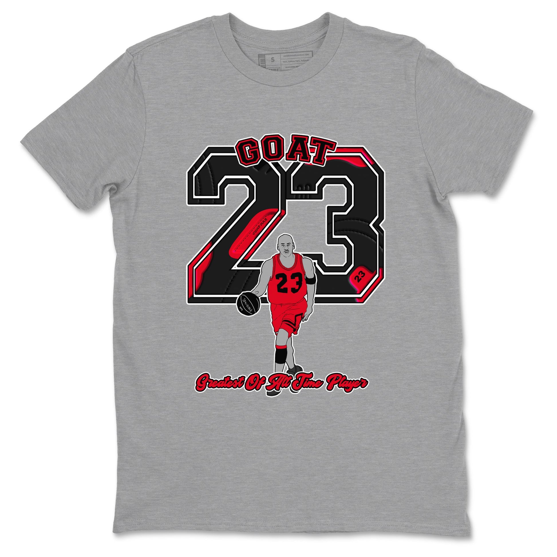 12s Flu Game shirts to match jordans Goat Player sneaker match tees Air Jordan 12 Retro Flu Game match shoes to clothes SNRT Sneaker Tees unisex cotton Heather Grey 2 shirts