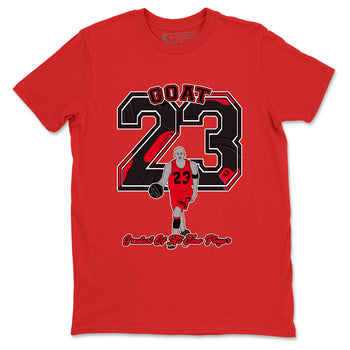 12s Flu Game shirts to match jordans Goat Player sneaker match tees Air Jordan 12 Retro Flu Game match shoes to clothes SNRT Sneaker Tees unisex cotton Red 2 shirts