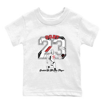 Air Jordan 12 Red Taxi shirts to match jordans Goat Player sneaker match tees 12s Red Taxi SNRT sneaker release tees baby toddler White 2 cotton Shirt