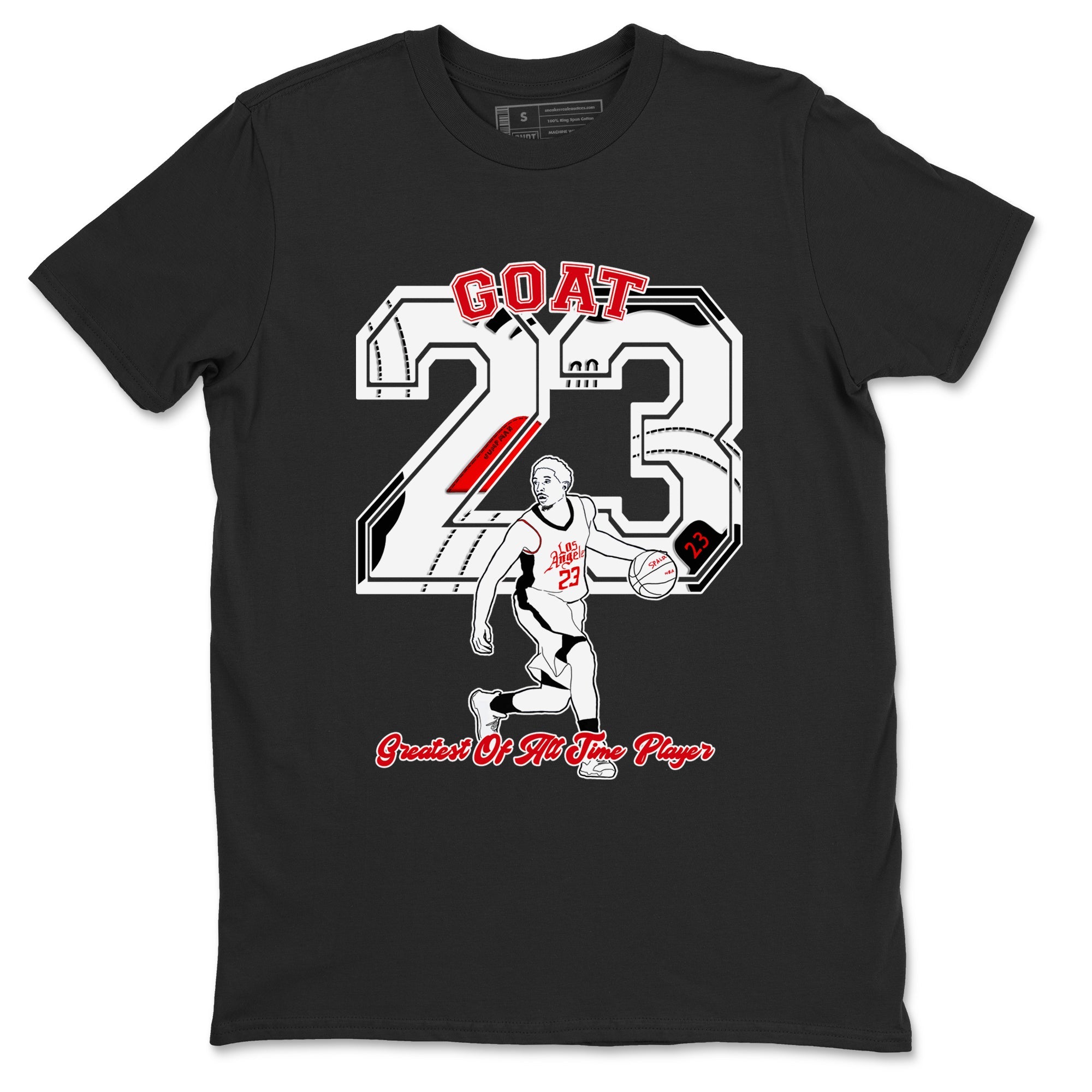 Air Jordan 12 Red Taxi shirts to match jordans Goat Player sneaker match tees 12s Red Taxi SNRT sneaker release Tees unisex cotton Black 2 crew neck shirt