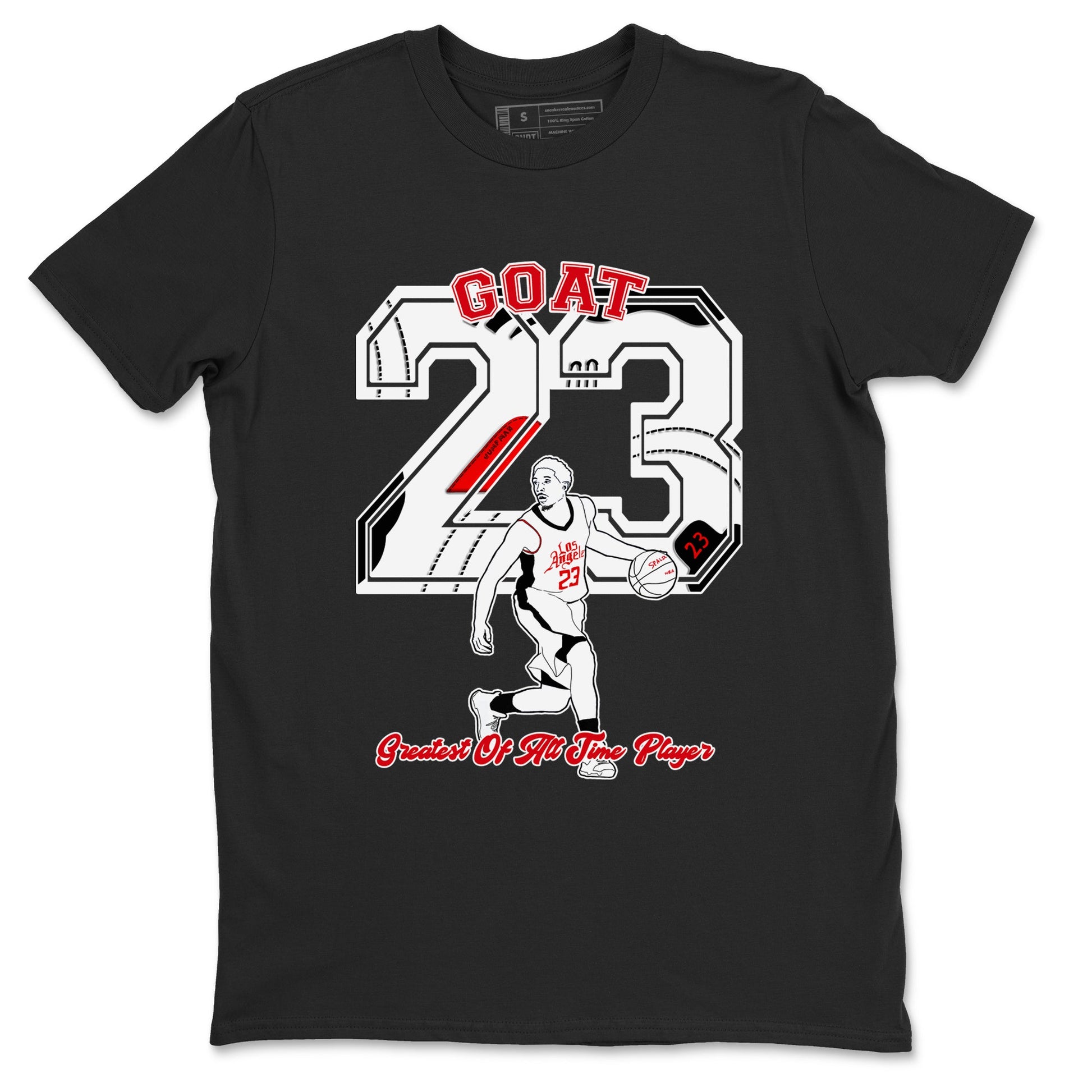 Air Jordan 12 Red Taxi shirts to match jordans Goat Player sneaker match tees 12s Red Taxi SNRT sneaker release Tees unisex cotton Black 2 crew neck shirt