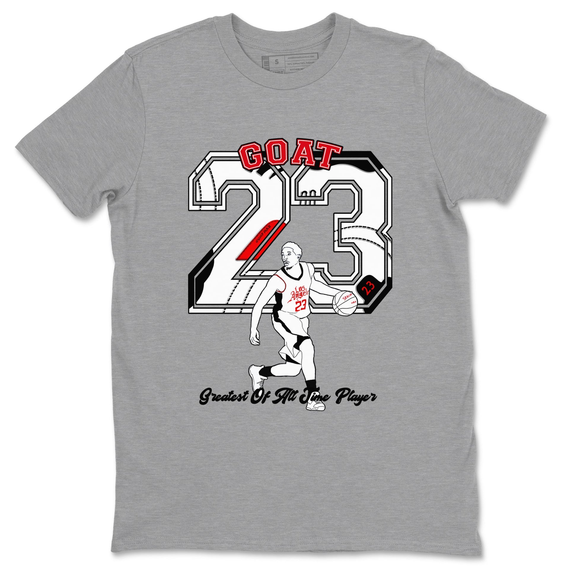 Air Jordan 12 Red Taxi shirts to match jordans Goat Player sneaker match tees 12s Red Taxi SNRT sneaker release Tees unisex cotton Heather Grey 2 crew neck shirt