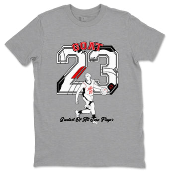 Air Jordan 12 Red Taxi shirts to match jordans Goat Player sneaker match tees 12s Red Taxi SNRT sneaker release Tees unisex cotton Heather Grey 2 crew neck shirt