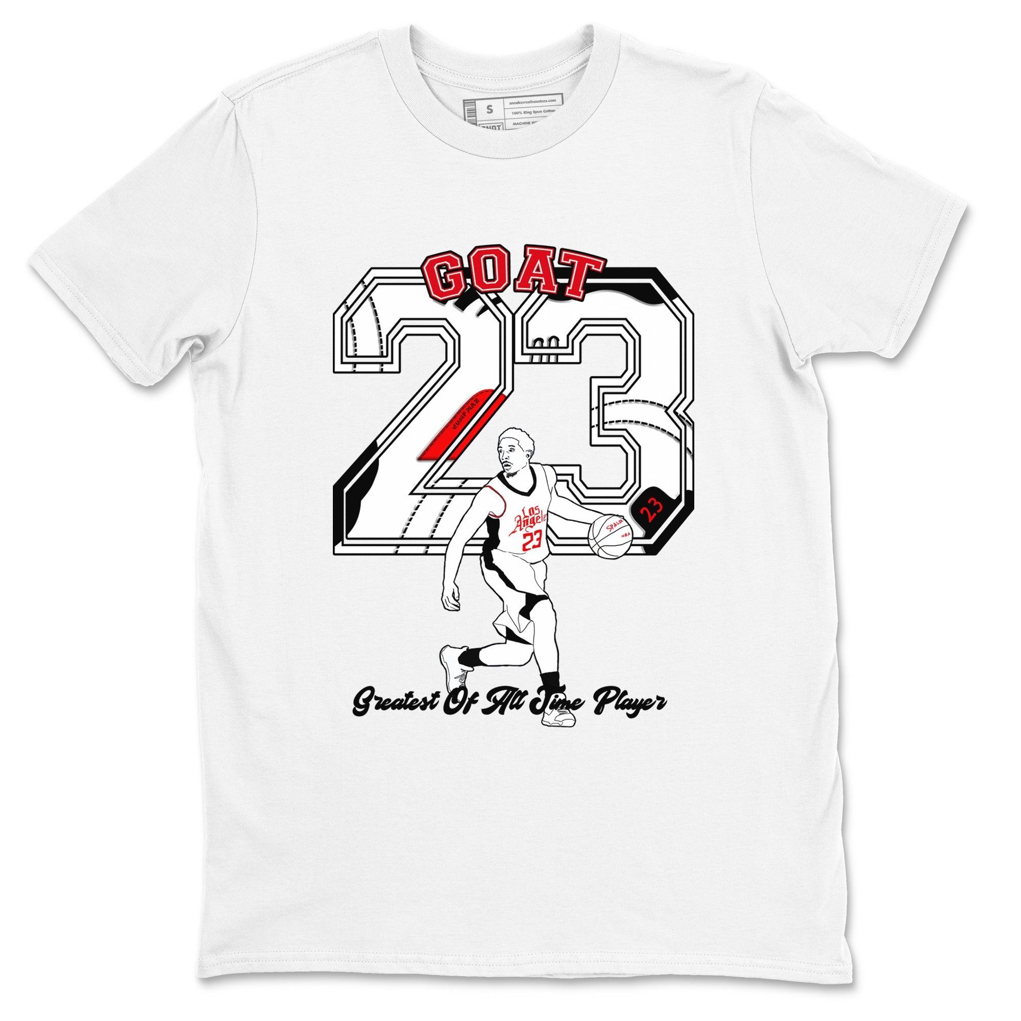 Air Jordan 12 Red Taxi shirts to match jordans Goat Player sneaker match tees 12s Red Taxi SNRT sneaker release Tees unisex cotton White 2 crew neck shirt