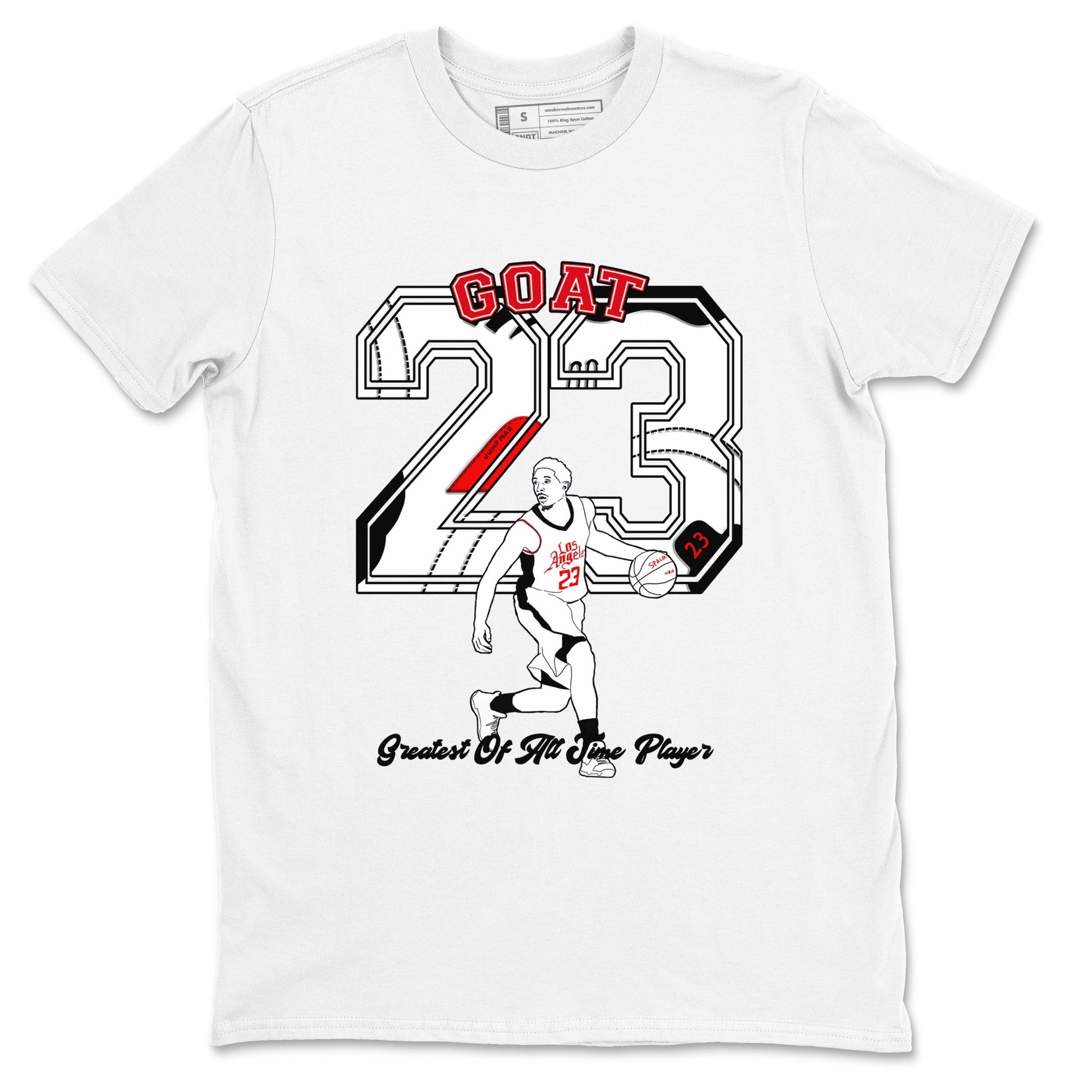 Air Jordan 12 Red Taxi shirts to match jordans Goat Player sneaker match tees 12s Red Taxi SNRT sneaker release Tees unisex cotton White 2 crew neck shirt