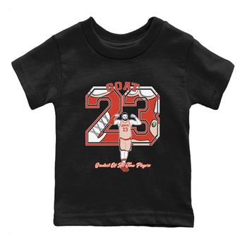 AJ13 Dune Red shirts to match jordans Goat Player sneaker match tees Air Jordan 13 Dune Red SNRT Sneaker Tees streetwear brand Baby and Youth Black 2 cotton tee