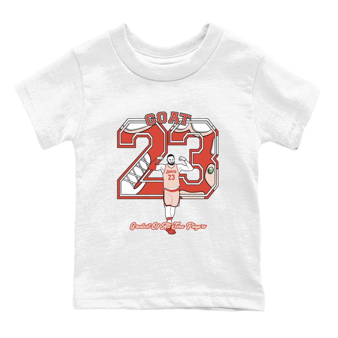 AJ13 Dune Red shirts to match jordans Goat Player sneaker match tees Air Jordan 13 Dune Red SNRT Sneaker Tees streetwear brand Baby and Youth White 2 cotton tee