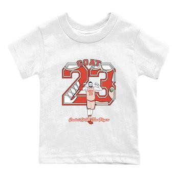 AJ13 Dune Red shirts to match jordans Goat Player sneaker match tees Air Jordan 13 Dune Red SNRT Sneaker Tees streetwear brand Baby and Youth White 2 cotton tee