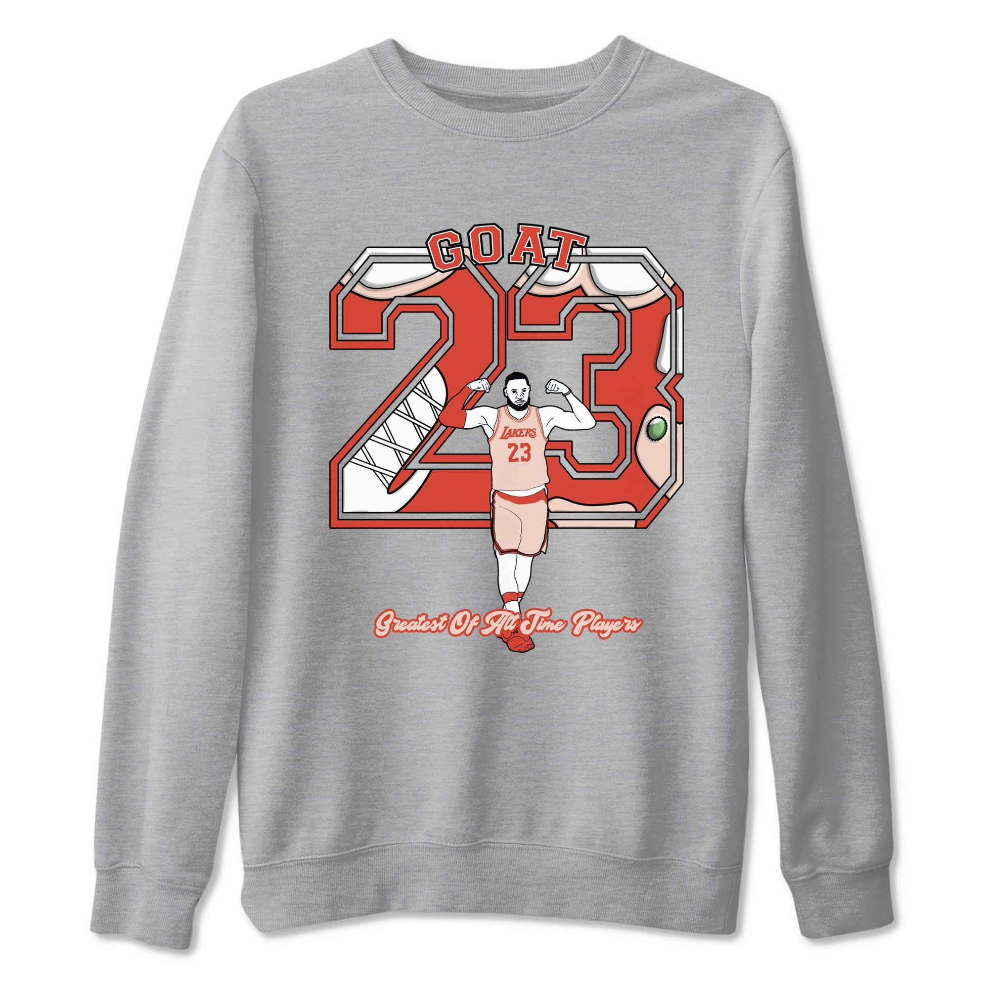 AJ13 Dune Red shirts to match jordans Goat Player sneaker match tees Air Jordan 13 Dune Red SNRT Sneaker Tees streetwear brand Heather Grey 2 unisex cotton tee