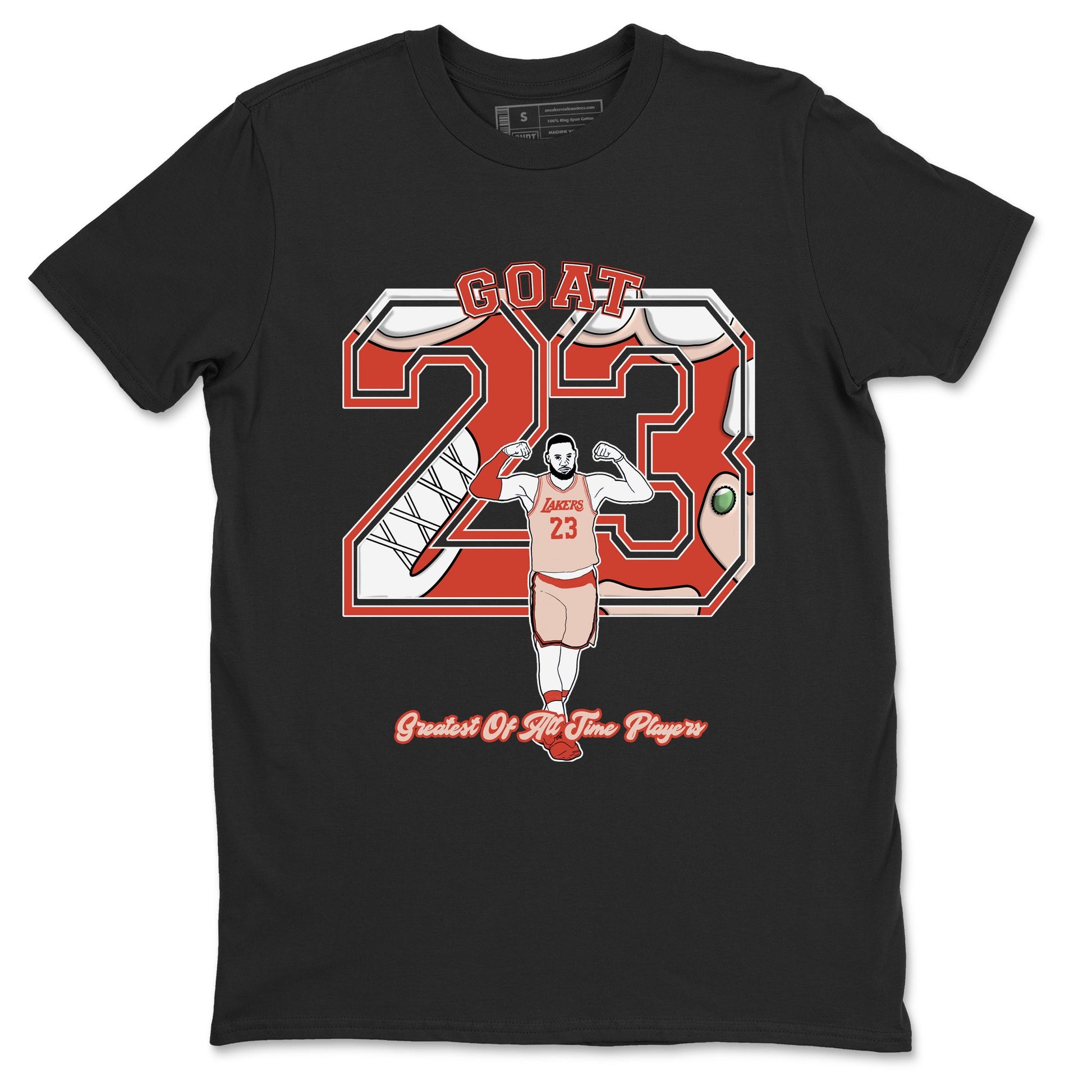 AJ13 Dune Red shirts to match jordans Goat Player sneaker match tees Air Jordan 13 Dune Red SNRT Sneaker Tees streetwear brand Black 2 unisex cotton tee