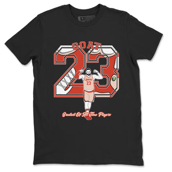 AJ13 Dune Red shirts to match jordans Goat Player sneaker match tees Air Jordan 13 Dune Red SNRT Sneaker Tees streetwear brand Black 2 unisex cotton tee