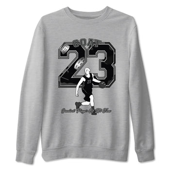 4s Black Cat shirts to match jordans Goat Player sneaker match tees Air Jordan 4 Black Cat match shoes to clothes SNRT Sneaker Tees unisex cotton Heather Grey 2 shirts