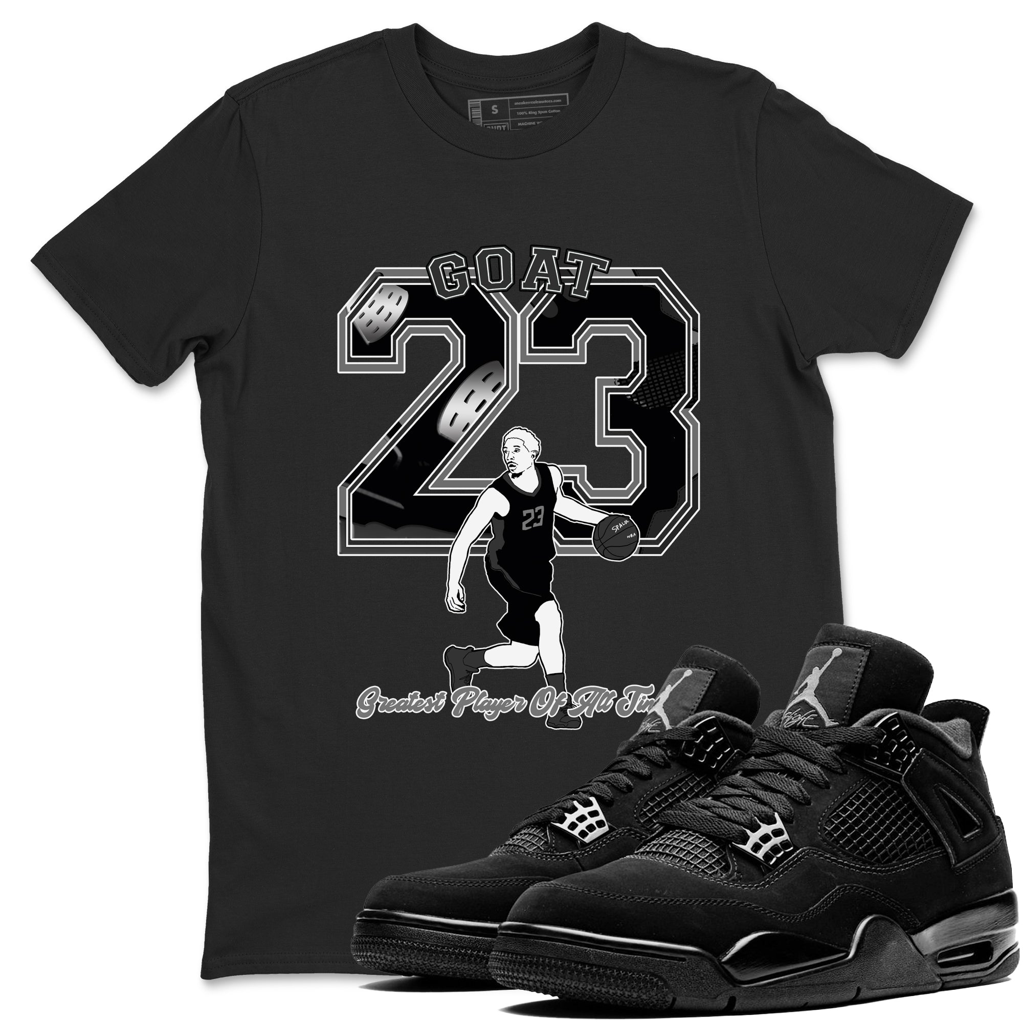 Shirt To Go With JD 4 Retro Black Canvas - Got Em Shoes Goat - Black Canvas 4s Gifts Unisex Matching selling 3D Bomber Jacket