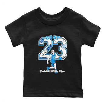 AJ 4 Military Blue shirt to match jordans Goat Player sneaker tees Air Jordan 4 Military Blue SNRT sneaker release tees baby toddler Black 2 cotton Shirt