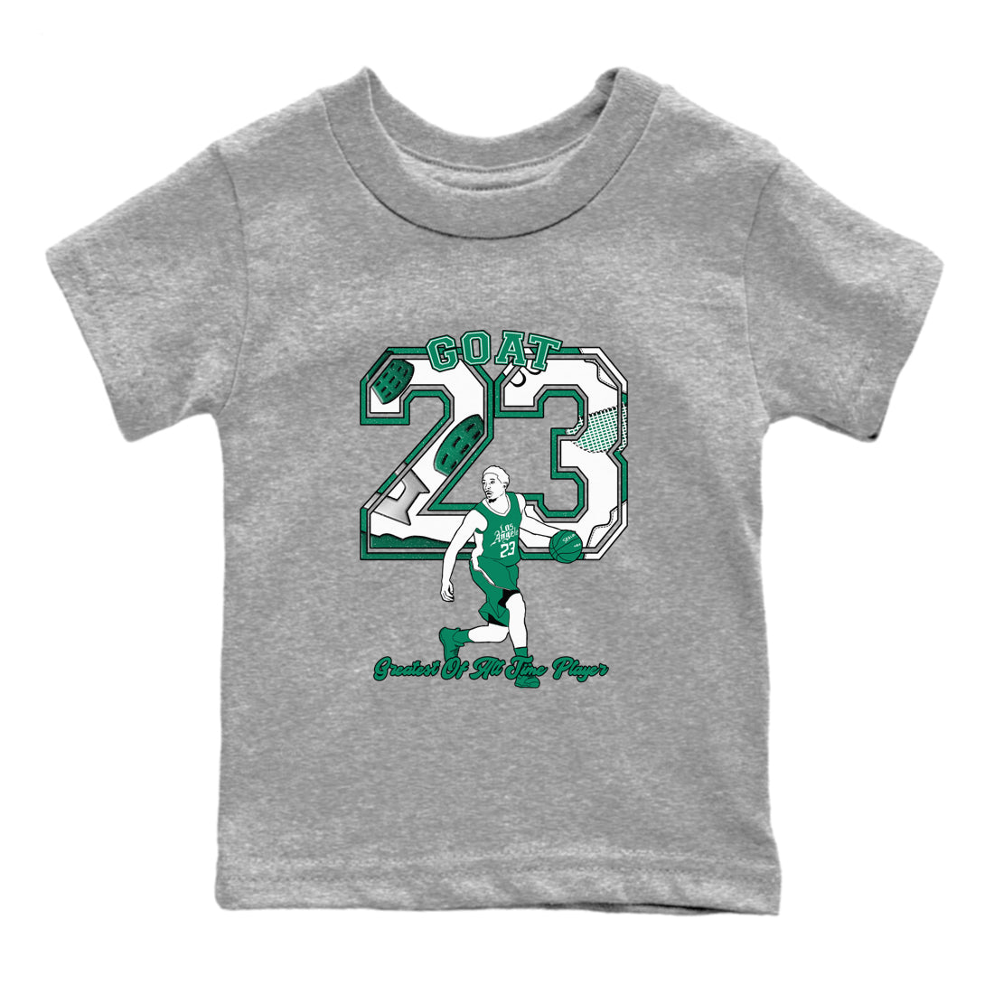 4s Oxidized Green shirts to match jordans Goat Player sneaker match tees Air Jordan 4 Oxidized Green SNRT Sneaker Tees streetwear brand Baby and Youth Heather Grey 2 cotton tee