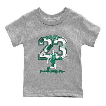 4s Oxidized Green shirts to match jordans Goat Player sneaker match tees Air Jordan 4 Oxidized Green SNRT Sneaker Tees streetwear brand Baby and Youth Heather Grey 2 cotton tee