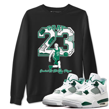 4s Oxidized Green shirts to match jordans Goat Player sneaker match tees Air Jordan 4 Oxidized Green SNRT Sneaker Tees streetwear brand Black 1 unisex cotton tee
