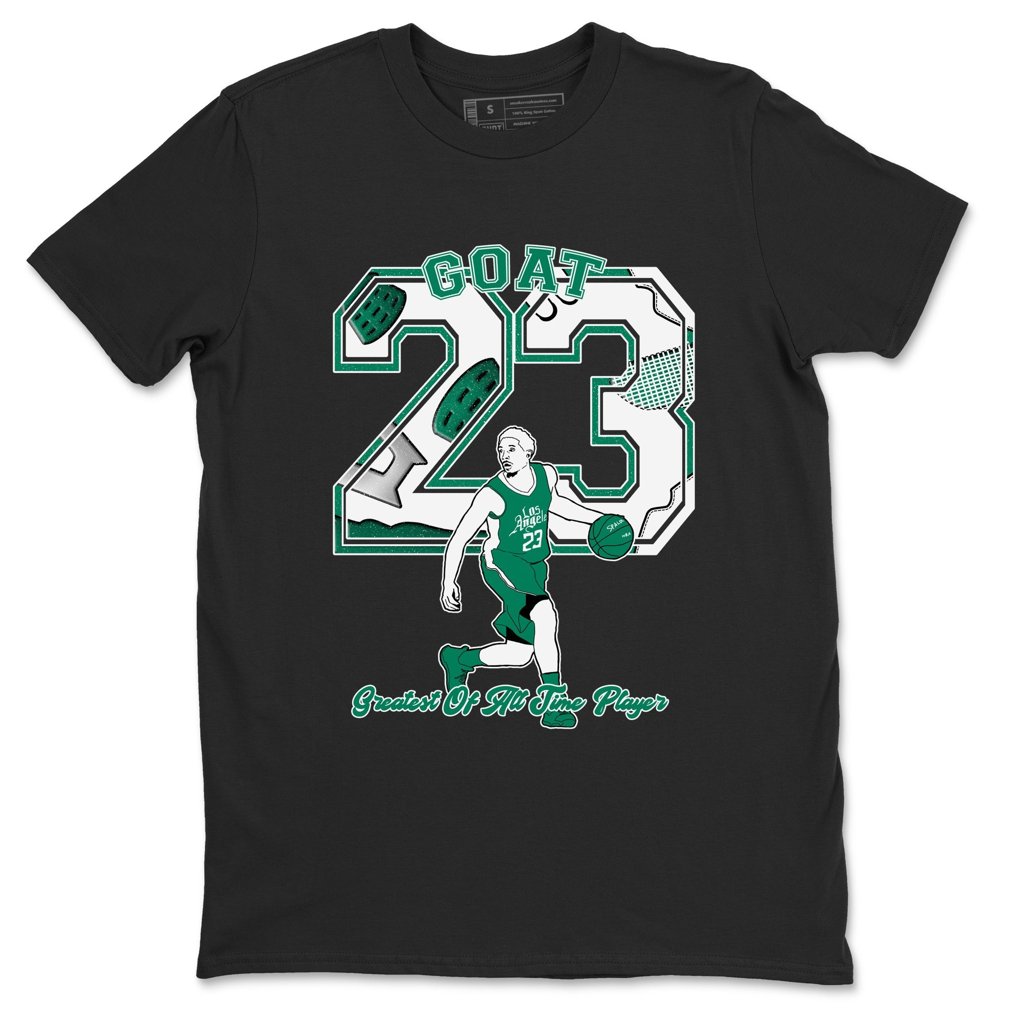 4s Oxidized Green shirts to match jordans Goat Player sneaker match tees Air Jordan 4 Oxidized Green SNRT Sneaker Tees streetwear brand Black 2 unisex cotton tee
