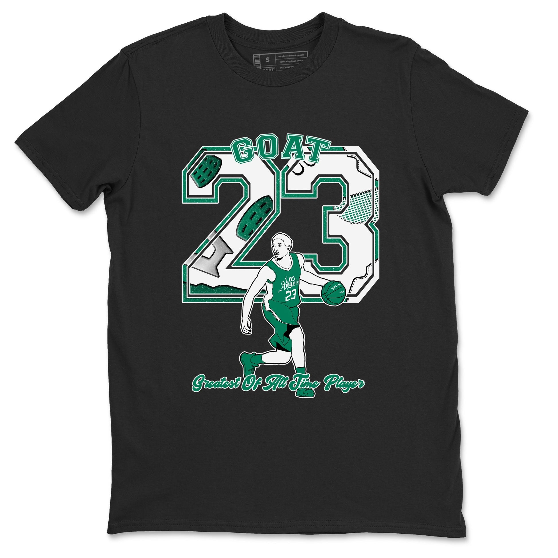 4s Oxidized Green shirts to match jordans Goat Player sneaker match tees Air Jordan 4 Oxidized Green SNRT Sneaker Tees streetwear brand Black 2 unisex cotton tee