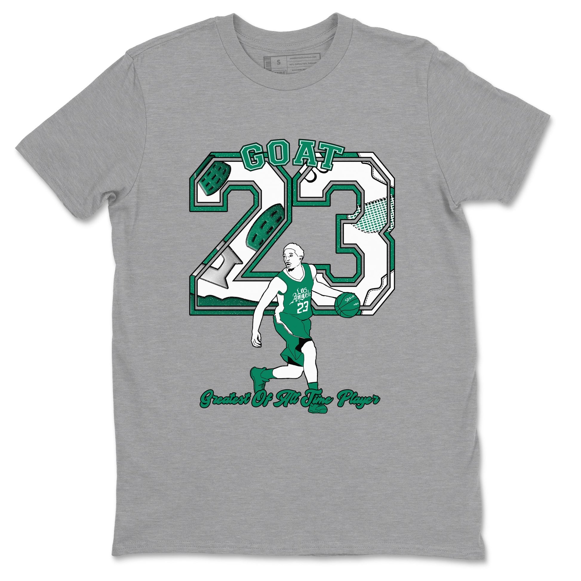 4s Oxidized Green shirts to match jordans Goat Player sneaker match tees Air Jordan 4 Oxidized Green SNRT Sneaker Tees streetwear brand Heather Grey 2 unisex cotton tee