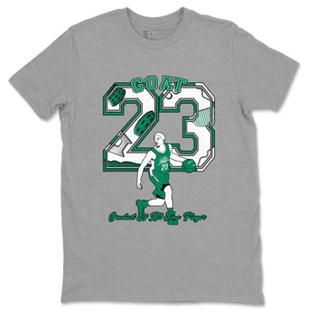 4s Oxidized Green shirts to match jordans Goat Player sneaker match tees Air Jordan 4 Oxidized Green SNRT Sneaker Tees streetwear brand Heather Grey 2 unisex cotton tee