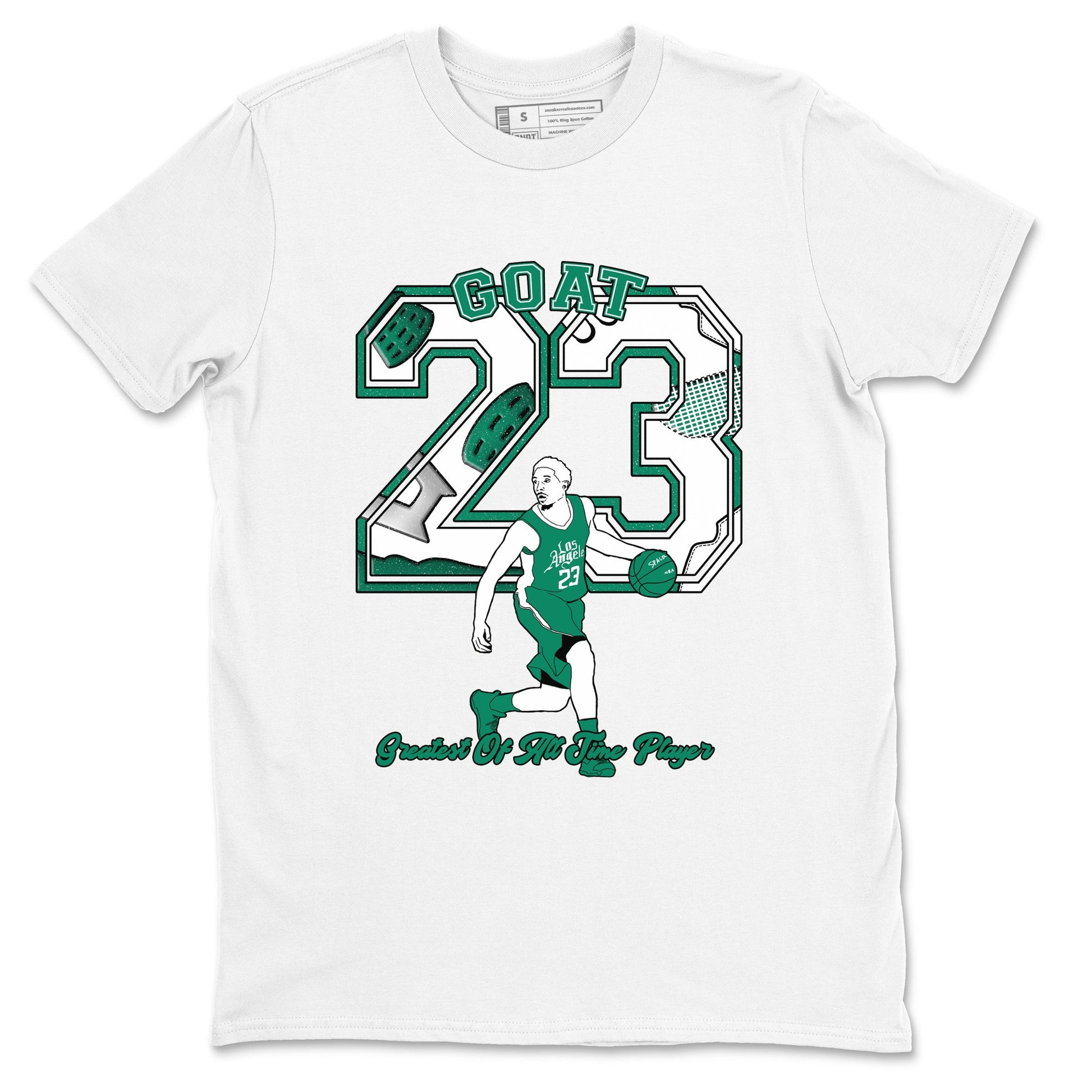 4s Oxidized Green shirts to match jordans Goat Player sneaker match tees Air Jordan 4 Oxidized Green SNRT Sneaker Tees streetwear brand White 2 unisex cotton tee