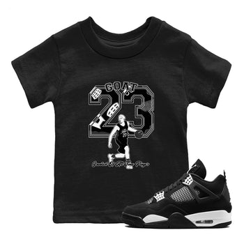 4s White Thunder shirts to match jordans Goat Player sneaker match tees Air Jordan 4 White Thunder SNRT Sneaker Tees streetwear brand Baby and Youth Black 1 cotton tee