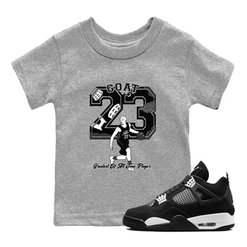4s White Thunder shirts to match jordans Goat Player sneaker match tees Air Jordan 4 White Thunder SNRT Sneaker Tees streetwear brand Baby and Youth Heather Grey 1 cotton tee
