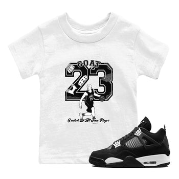 4s White Thunder shirts to match jordans Goat Player sneaker match tees Air Jordan 4 White Thunder SNRT Sneaker Tees streetwear brand Baby and Youth White 1 cotton tee