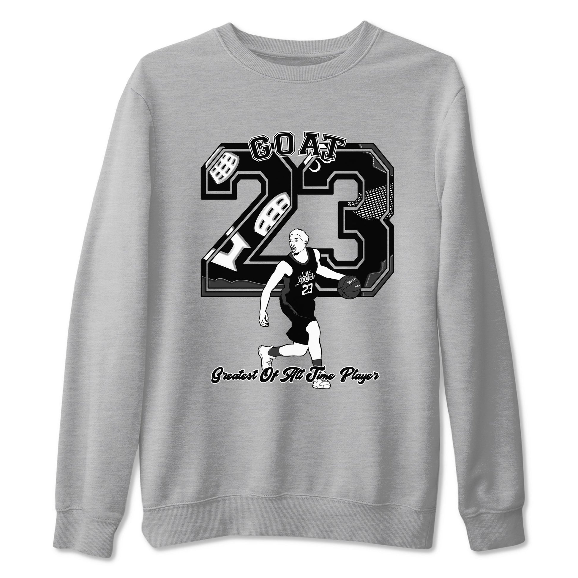 4s White Thunder shirts to match jordans Goat Player sneaker match tees Air Jordan 4 White Thunder SNRT Sneaker Tees streetwear brand Heather Grey 2 unisex cotton tee