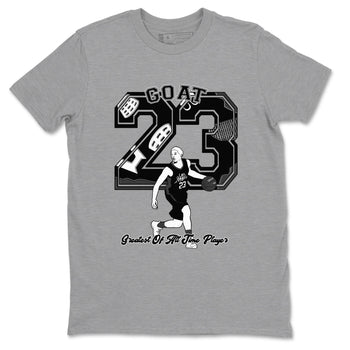 4s White Thunder shirts to match jordans Goat Player sneaker match tees Air Jordan 4 White Thunder SNRT Sneaker Tees streetwear brand Heather Grey 2 unisex cotton tee
