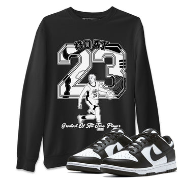 Dunk Black White shirts to match jordans Goat Player sneaker match tees Dunk Panda SNRT Sneaker Release Tees unisex cotton Black 1 crew neck shirts