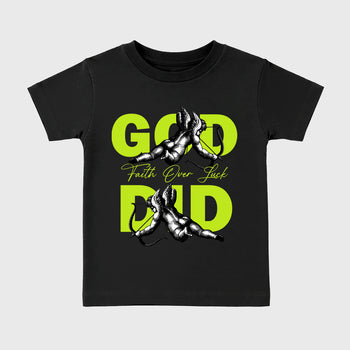 Sneaker match tees – Sneaker Tees To Match Air Foamposite Pro Black Shoes – God Did Kids T-Shirt Black 2