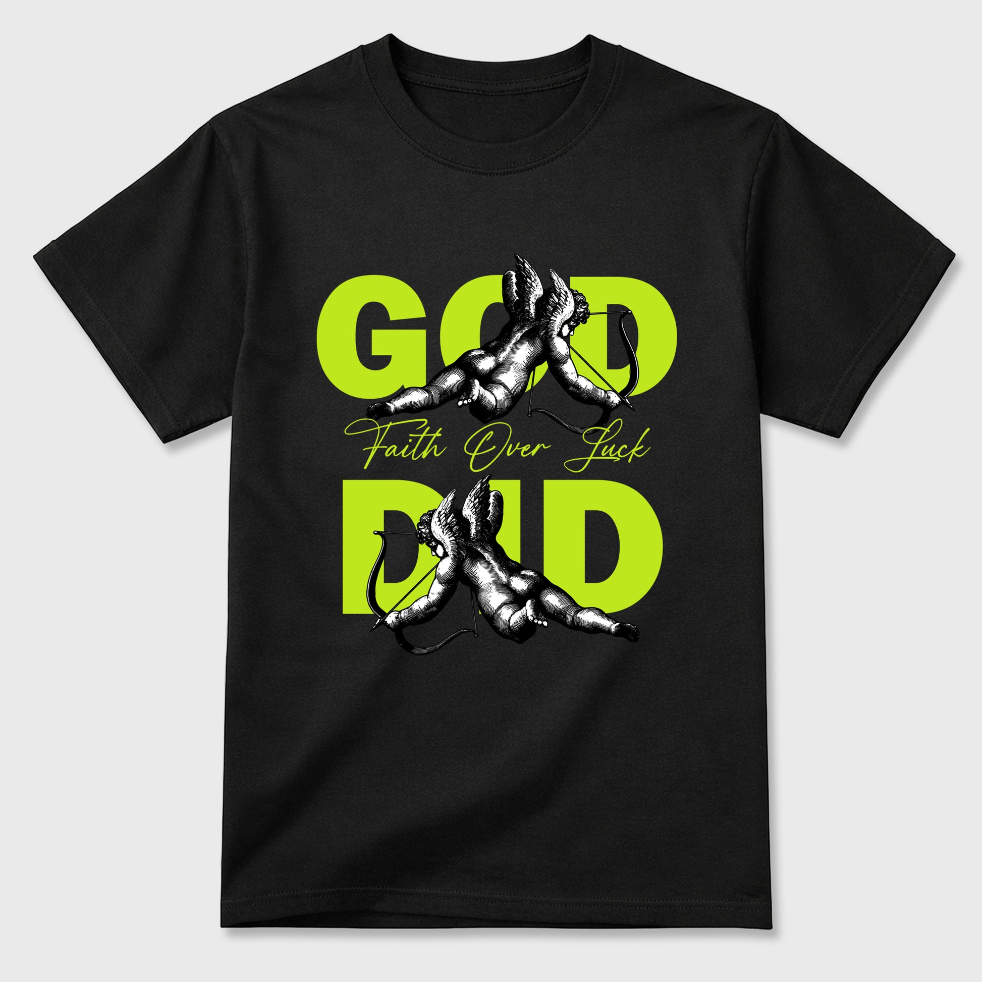 Sneaker match tees – Sneaker Tees To Match Air Foamposite Pro Black Shoes – God Did Tee Black 2